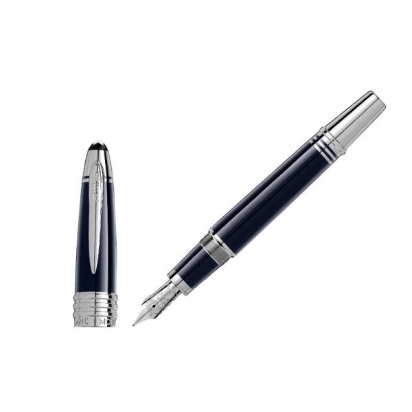 Montblanc John F. Kennedy Fllfederhalter, Edelharz, Platinierte, 132088