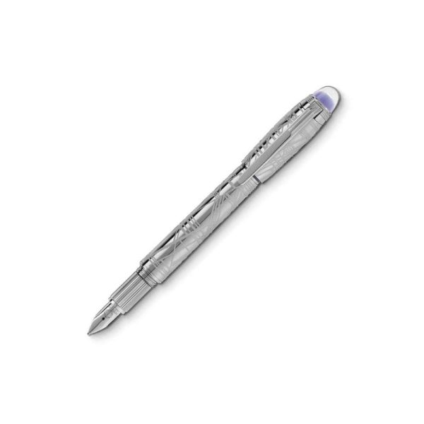 Montblanc StarWalker SpaceBlue Metal Fllfederhalter, Ruthenium, 130219