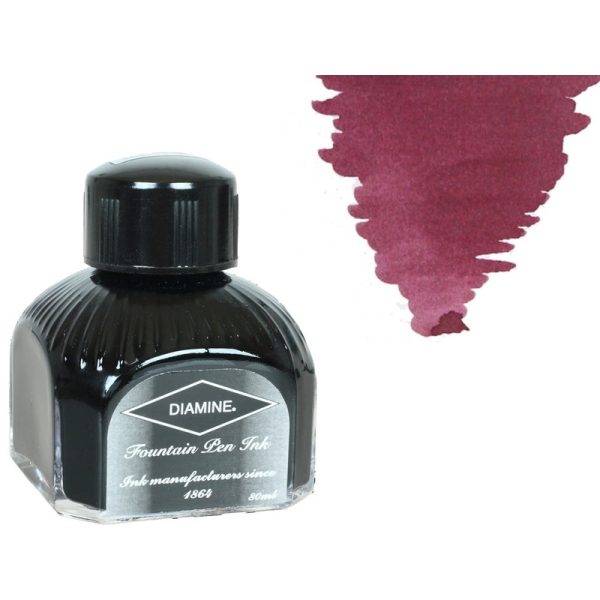 Diamine Tintenfass, 80ml., Tyrian Purple, Italianische Glass Flasche