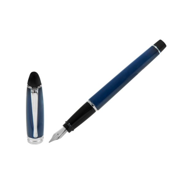 Aurora Ipsilon Fllfederhalter, Satinharz, Blau, Rhodinierte, B11-CB