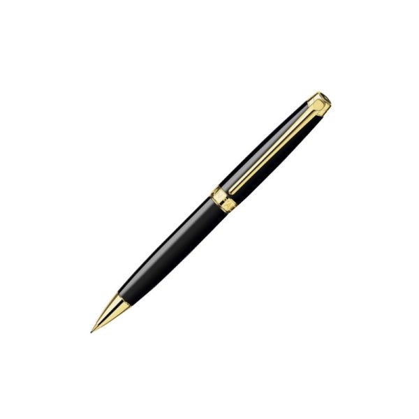 Caran dAche Lman Ebony Black Minenbleistift, Schwarz, Vergoldet, 4769.282