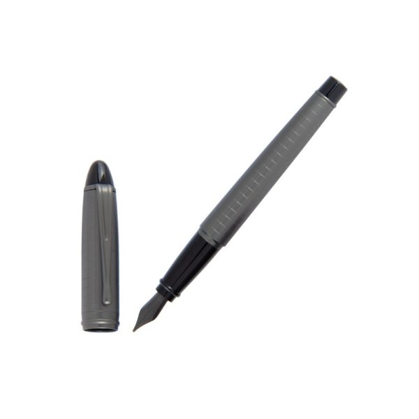 Aurora Ipsilon Full Metal Black Fllfederhalter, Ruthenium, B16-RQ