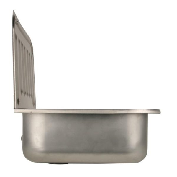 ausgussbecken stahl 49,5 cm